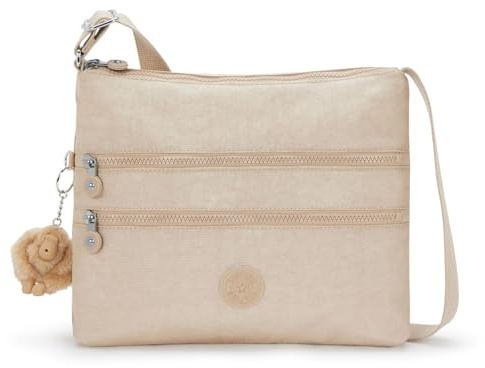 Kipling ALVAR Mittelgroße Umhängetasche, Sparkled Beige (Beige)