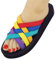 Siebi's Badeschuhe Damen - Beach - leichte komfortable Badepantolette für Frauen - fällt klein aus! Mehrfarbig, Multi, 40