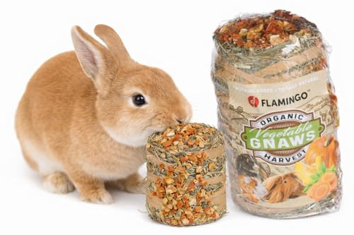 foin lapin - snack rouleau de foin - légumes - 18x9,5x9,5 cm - 200 g - pour rongeurs - 100% comestible - sans céréales ni sucres ajoutés - fabriqué en Europe