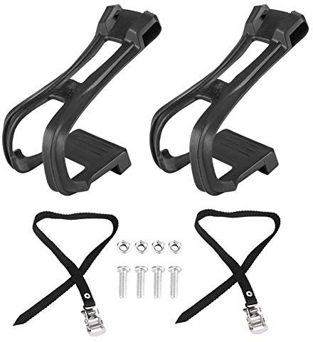 Fahrrad-Zehenclip, 1 Set Rutschfester Fahrradpedal-Zehenclip Mit Riemen Für Spin-Cycling-Fahrrad, Indoor-Exercycle-Fahrrad, Stationäre Liegerad-Fahrradteile
