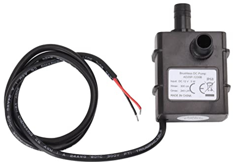 FLEXMAN Bomba de motor sin escobillas DC 12 V, mini bomba sumergible de refrigeración por agua de bajo ruido, bomba microcentrífuga para circulación de agua, refrigeración y agua