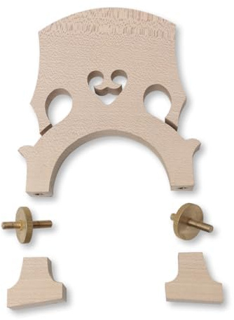 Vetimobato 3/4 Upright Double Bass Bridge Maple Double Bass Accessory Upright Bass Parts (Adjustable Bridge)