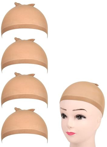 KGDUYC 4 piezas de redecillas elásticas y transpirables para el pelo, ideales como accesorios para pelucas