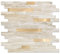 Yipscazo 20 Sheet Peel and Stick Stone Metal Tile Backsplash, Stick on Tiles for Backsplash Kitchen, Bathroom, Laundry Room, Camper, Fireplace (12'' X 12'', Beige Stone with Gold)
