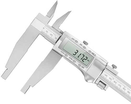 Mxmoonfree 20-Inch Digital Caliper with 4-Inch Jaw Depth, Precision Measuring Tool, Full Metal Frame, Large LCD Screen, Resolution 0.0005/0.01mm, Ideal for Professionals & Hobbyists