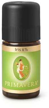 PRIMAVERA Ätherisches Öl Iris 6% 5 ml - Naturreines Duftöl für Aromatherapie - Blumig, Veilchenartig, Tröstend - Vegan