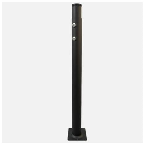 Gambe regolabili in ferro nero per bar per la colazione, gambe telescopiche pieghevoli in metallo per banco da lavoro, tavolino da caffè, scrivania in piedi con viti (altezza: 55 cm90 cm)