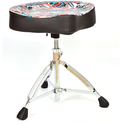 Generico Sgabello Da Sella, Sedia Girevole Con Sollevamento, Adatta For Casa, Ufficio, Salone, Negozio, Altezza Regolabile 45-63 Cm(Color 7)