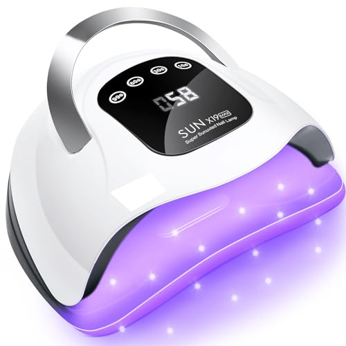 UV Nail Lamp 320W Curing Lamp 72Pcs Led 4 Timers-Auto Sensor,Home and Salon