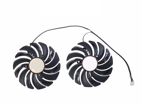Lot de 2 Ventilateurs PLD10010B12HH DC12V 0,40A 4 Broches, compatibles avec Les Cartes Graphiques MSI ，GTX 1080 Ti, 1080, 1070, 1060, RX 470, 480, 570 et 580 (référence PLD10010S).(PLD10010S12HH)