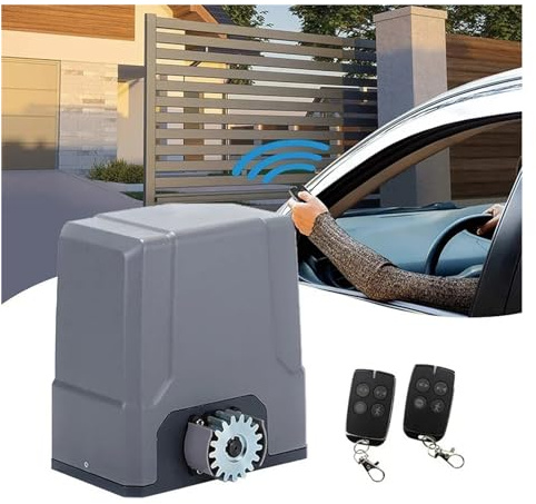 Motor Puerta Corredera, Kit de carga con energía Solar de 24V CC, abridor de Motor de puerta corredera, operadores de puerta automáticos, 500KG/800KG con batería