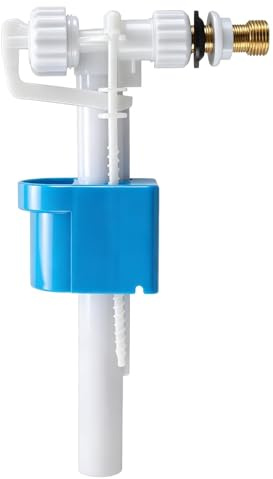 Flotteur Chasse D'eau WC pour Chasse D'eau G3/8 et G1/2, Mecanisme Robinet Chasse D'eau WC Réglable, Vanne de remplissage universelle pour Plastique et Réservoir en Céramique Quantité d'eau Réglable