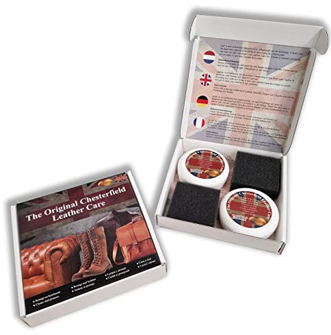 Chesterfield Original Pflegepaket | Ledercreme | Creme für Lederschuhe, transparent, Small