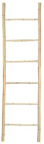Box and beyond Echelle Porte-Serviettes Salle de Bain - échelle Bambou décorative (190 x 50 x 35 cm)