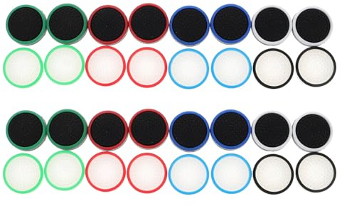 SMASOLO 32 Pezzi Cappucci per Ricambio in Silicone Impugnature Antiscivolo per Joystick del Controller di Gioco Si Illuminano al Buio Accessori per Controller di Gioco Compatibili