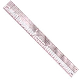 IEEDFJKK Graderingslinjal Mjuk transparent graderingslinjal Lämplig för olika tillämpningar, inklusive kläder och arkitektursömnad, quiltning, skräddarlinjal, dubbel skala