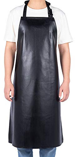 Homsolver schürze wasserdicht, fleischerschürze, strapazierfähig, Ultraleicht, Schwarz – arbeitsschürze herren hitzebeständig