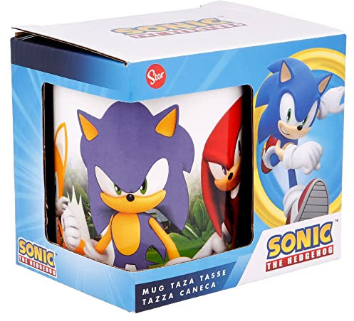Taza de cerámica de 325 ml en caja regalo de Sonic