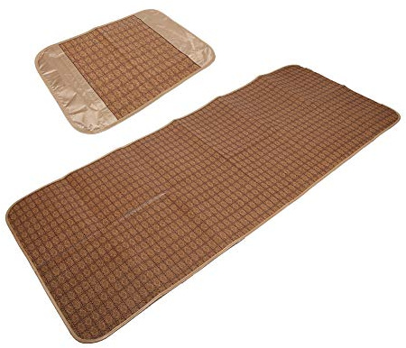 cersalt Cooling Mattresses, Bamboo Cool Summer Mat Summer Sleeping Pad, Double ‑ Sided Folding Design for Bedroom Home