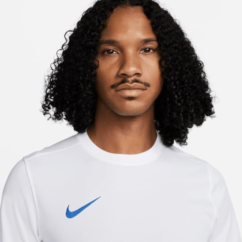 Nike Mens Jersey M NK DF Park VII JSY SS, White/Royal Blue, BV6708-102, L