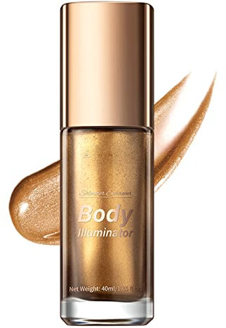 GL-Turelifes Liquido Body Highlighter Liquid Illuminator Makeup Shimmer Contour Liquid Face & Body Gloss Makeup Waterproof idratante Beach Sexy Highlighter Gloss Oil (#4)