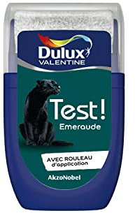 Dulux Valentine Peinture Testeur Crème de Couleur - Murs et Boiseries - Mat - Couleur Emeraude 30 ml