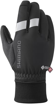SHIMANO Herren Windstopper Primaloft Handschuhe, Black, M