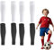 Nnicorns 4 Paare Stutzen kinder Fußball, Stutzen Ohne Socken, Fußball Stutzen Kinder, Fußball Sleeves Tubes Fußballstutzen Stegstrümpfe Fussball Stutzen (2Weiß+2Schwarz, 36, M)