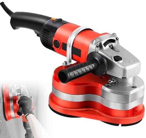 Kit de amoladora angular para hormigón, amoladora de pared portátil, lijadora pulidora con 6 velocidades, lijado sin costuras de 90° para suelos, paredes, mármol y rocas