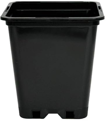 Generisch 10 x Pflanztopf in Verschiedene Größen Anzucht Töpfe Grow viereckig Kübel (3,5 L / 15 x 15 x 20 cm)