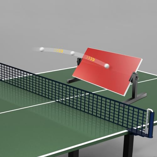 Bordtennis returbräda | Bordtennis Rebound Board med 8 röda gummi | bordtennisbord Rebounder | Returnboard träningsutrustning för självträning