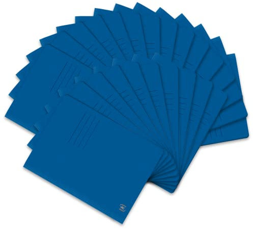 Oxford Schnellhefter aus Karton, blau, 25 Stück TOP FILE+ DIN A4