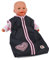 Bayer Chic 2000 792-26 Puppenschlafsack für Baby-Puppen bis 55 cm, Puppenkleidung, Puppenzubehör, Melange grau-Navy