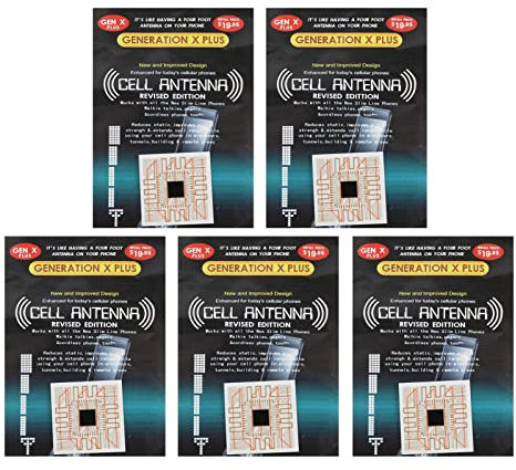 Telefonsignalverstärkung, 5 Stück Handy-Signalverstärker-Aufkleber, Antennenverstärker für Mobiltelefone, Funkgeräte, Walkie-Talkies, Summer Usw