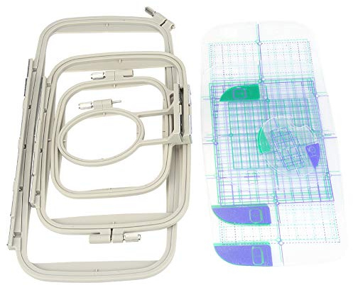 Telaio Per Macchina Da Ricamo – Telaio Ricamo a Macchina Compatibile con Modelli NQ1700e PE700 PE770 PE780D – Set di 4 Pezzi con Vite di Allineamento e Regolazione Facile