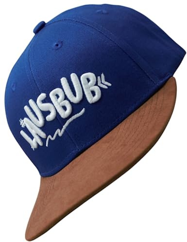 Bexxwell Cappellino Snapback per bambini Lausbub (Junior, Kids, vestibilità ottimale, berretto unisex), Blu, Taglia unica