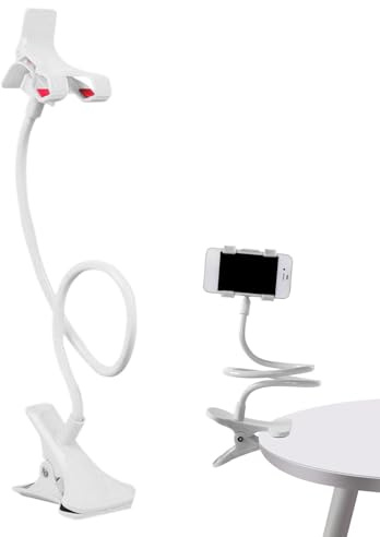 Genérico Soporte Móvil - Soporte Perezoso Ajustable - Abrazadera De Brazo Largo Flexible - Pinza Smartphone para Telefono Ajustable para Mesa, Cama, El Dormitorio, Oficina, Cocina, Coche