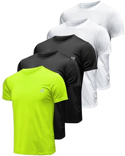MEETYOO Tee Running Homme respirant fitness jogging musculation gym sport