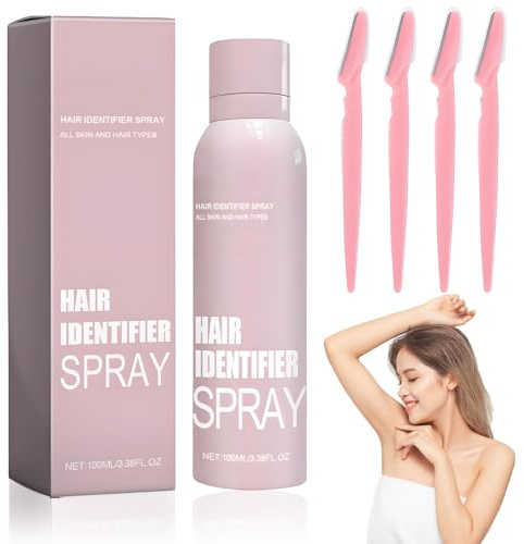 Peach-Scented Hair Removal Mist With Identifier Spray And Razors — Highlights Fine Facial Hair For Shaving — Gentle Dermaplaning Blades For Women Lightweight Mist For Daily Use