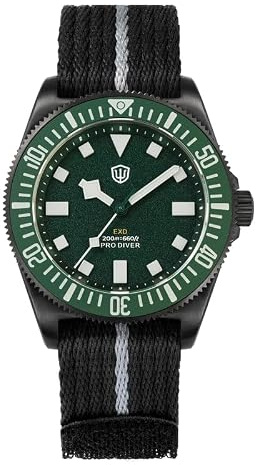 watchdives 40 mm EXD dykarklocka titan Japan VH31 kvarts urverk safirglas armbandsur analog lysande vattentät klocka för män