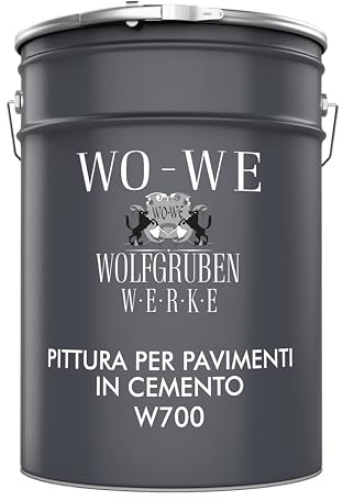 WO-WE Vernice per cemento W700 Pittura pavimenti Interni Beige sim RAL 1001-5L