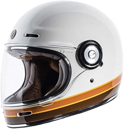 Integralhelm Torc T-1 Retro ISO Bars Vintage schwarz glänzend schwarz ECE DOT Biker Größe XL