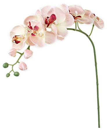 Artificial Orchid Flower Fake Butterfly Orchid Flowers Stem Fake Silk Phalaenopsis Real Touch Simulation Butterfly Orchid