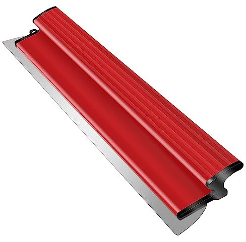 suokoun Spatole per Stucco, 80 cm, con lama in acciaio inossidabile da 0,35 mm, coltello semi flessibile per cartongesso per cemento e pareti in calcestruzzo
