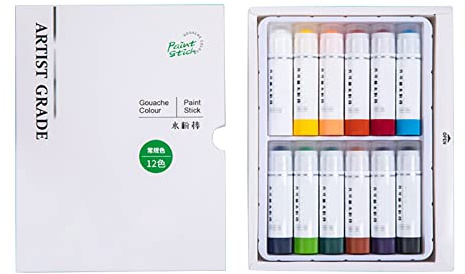 Bastoncini di vernice a guazzo morbidi e solidi lavabili per bambini, studenti, artisti, pittori, lavabili, tempera, professionali, per bambini, adulti, artisti, arte in aula
