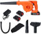 Calager Akku Laubbläser,18 V Akku Gartensauger mit 2 Akkus und Ladegerät,2 in 1 Elektro Laubbläser und Staubsauger,Kleiner,Leichter,batteriebetriebener Gartensauger für Rasen und Terrassen (Orange)