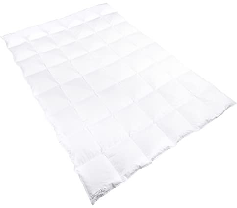 Sanders-Kauffmann Daunenbettdecke, 100% österreichische Weidegans, ausgezeichnete Qualität für erholsamen Schlaf, 155x220cm, warm