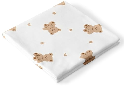 85×85 cm babyfilt, inlindningsfiltar, spåndukar, bomull, mjuka nyfödda presenter för barnvagn/resa/dusch (björn)