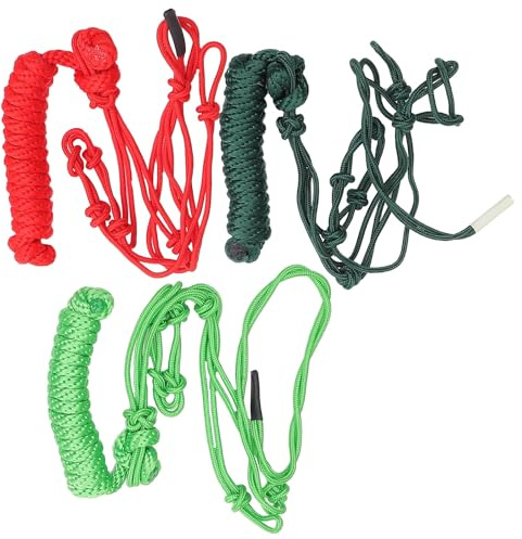 DINHEAROM Cabestro de Cuerda Trenzada para Caballos Halter Portátil de Resistente Nudo Múltiple para Entrenamiento y Uso Seguro Accesorio Artesanal para Equinos Color Color Aleatorio