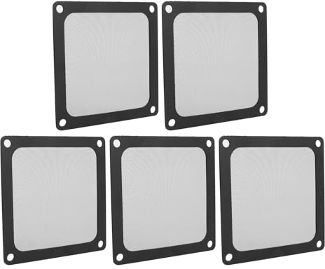 SUNGOOYUE 80 Mm PC-fläktdammfilter, Ultrafint Nylonnät med Högt 65% Luftflöde och Magnetisk Ram, för Datorfodral Fläktventiler och Strömförsörjning Dammtät Lock